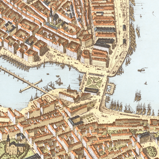 Vårt arbete med att restaurera Henrich Neuhaus Panorama över Stockholm