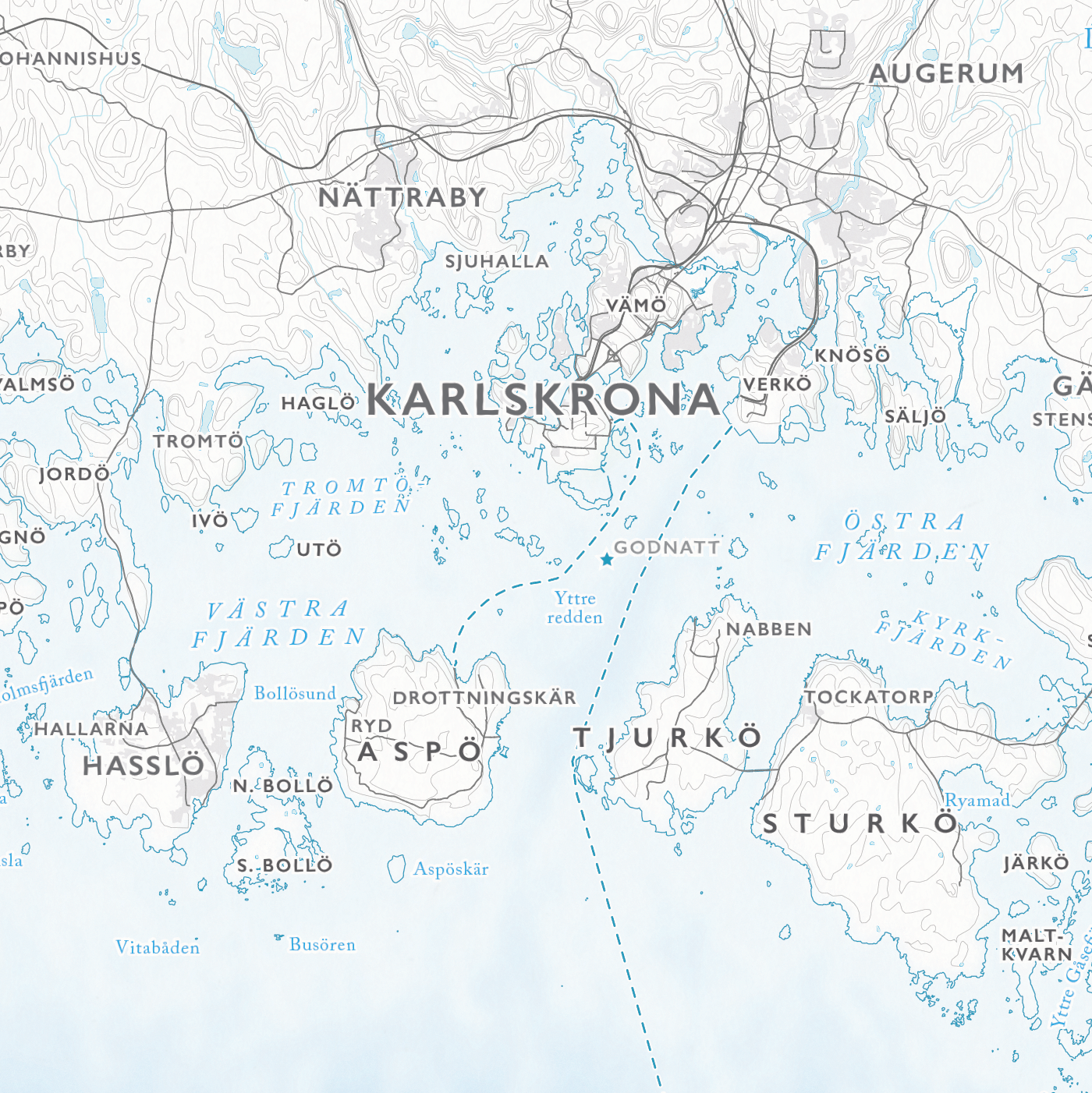 Skärgårdskarta Blekinge