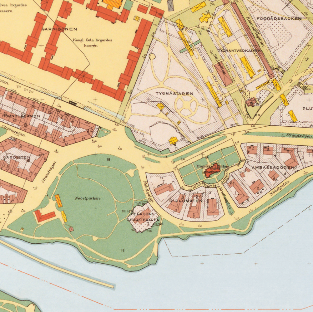 Djurgården (1938-1940 års karta över Stockholm)