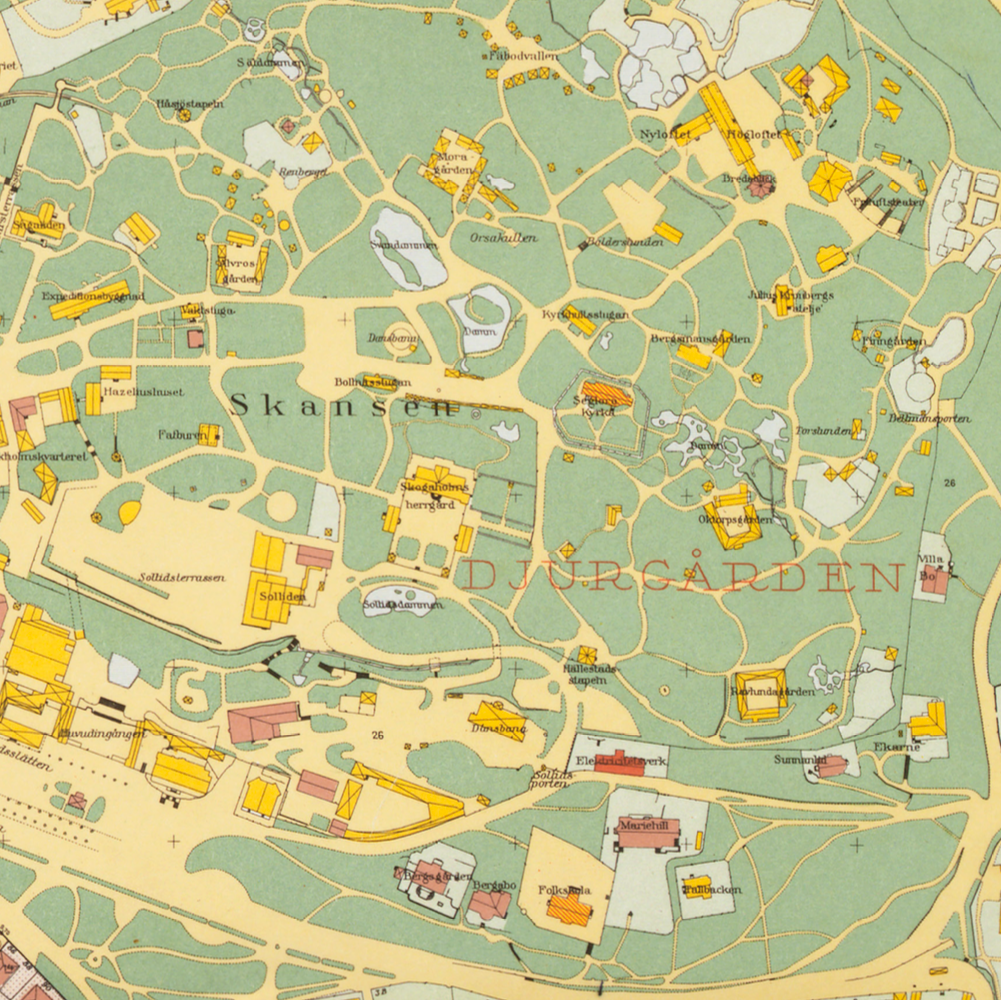 Djurgården (1938-1940 års karta över Stockholm)