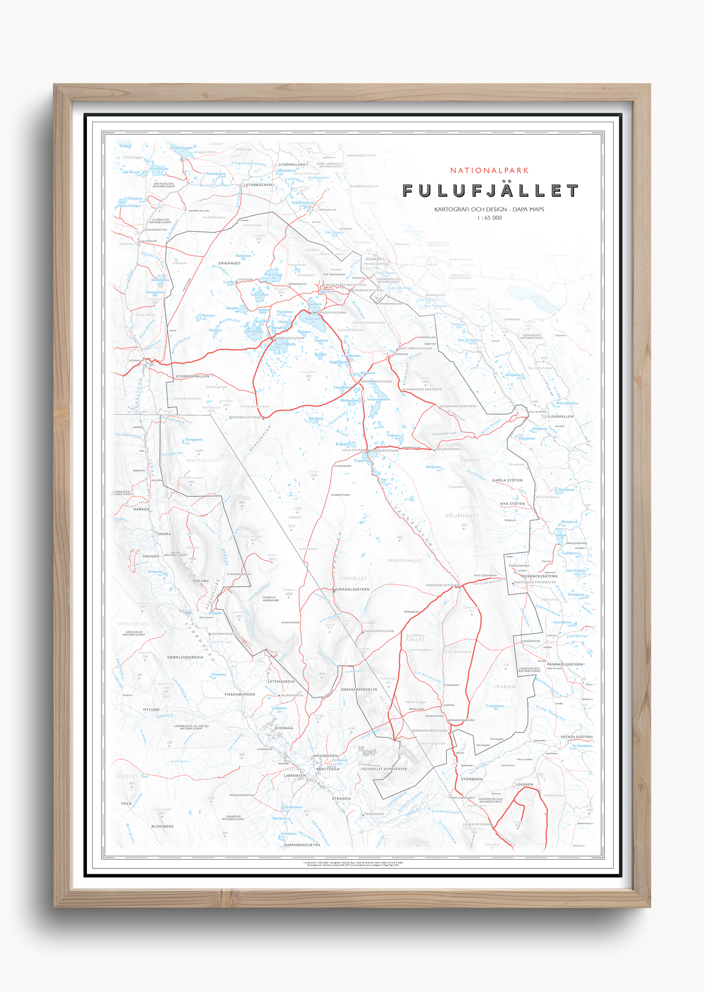 Stigkarta Fulufjället