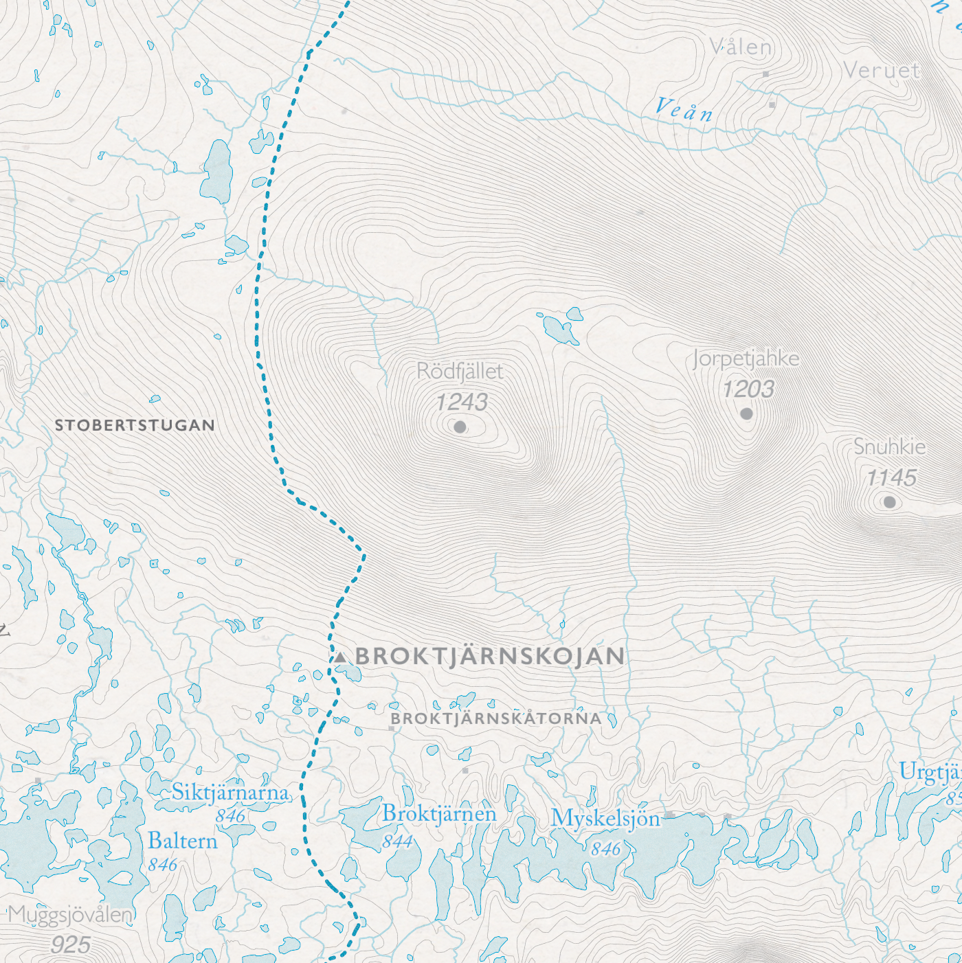 Skidkarta Funäsfjällen