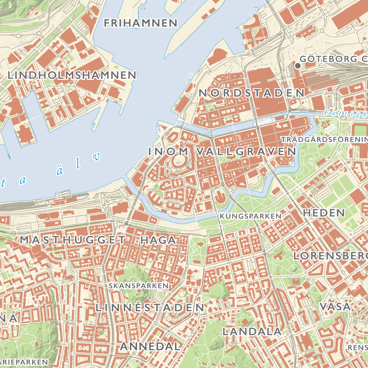 Stadskarta Göteborg