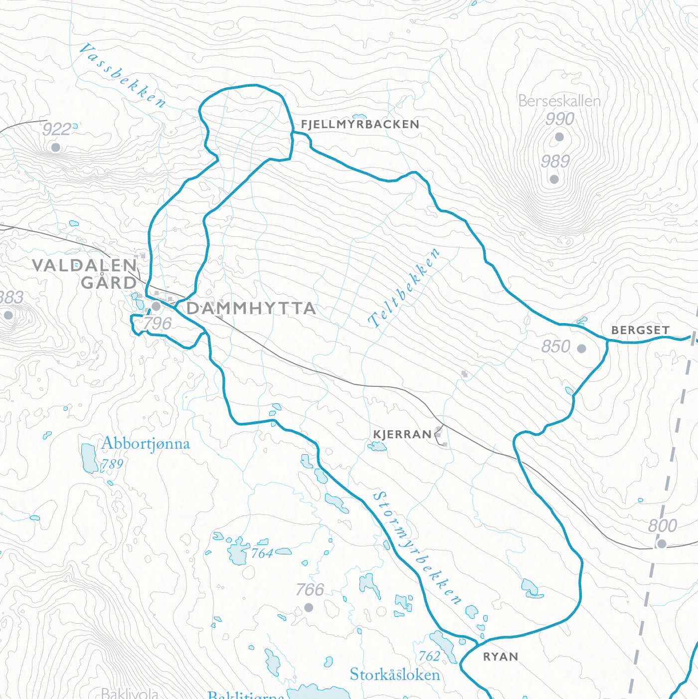 Skidkarta Grövelsjön