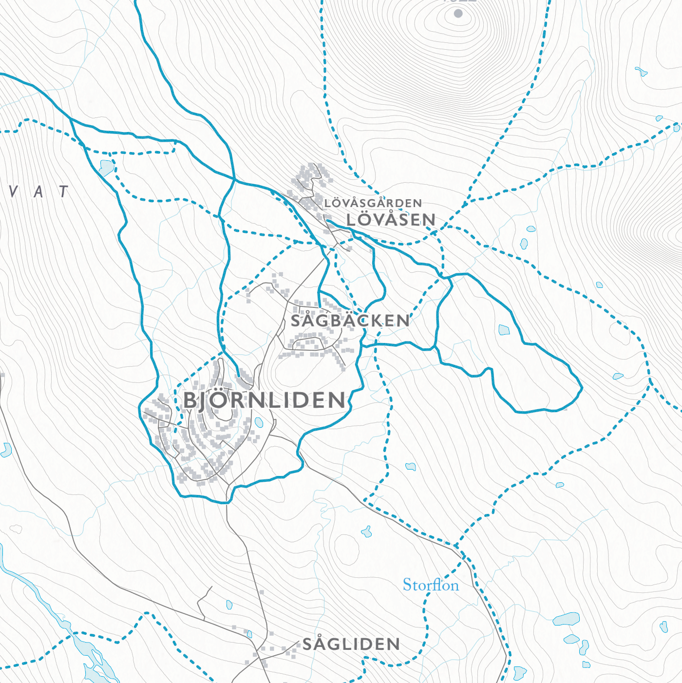 Skidkarta Grövelsjön