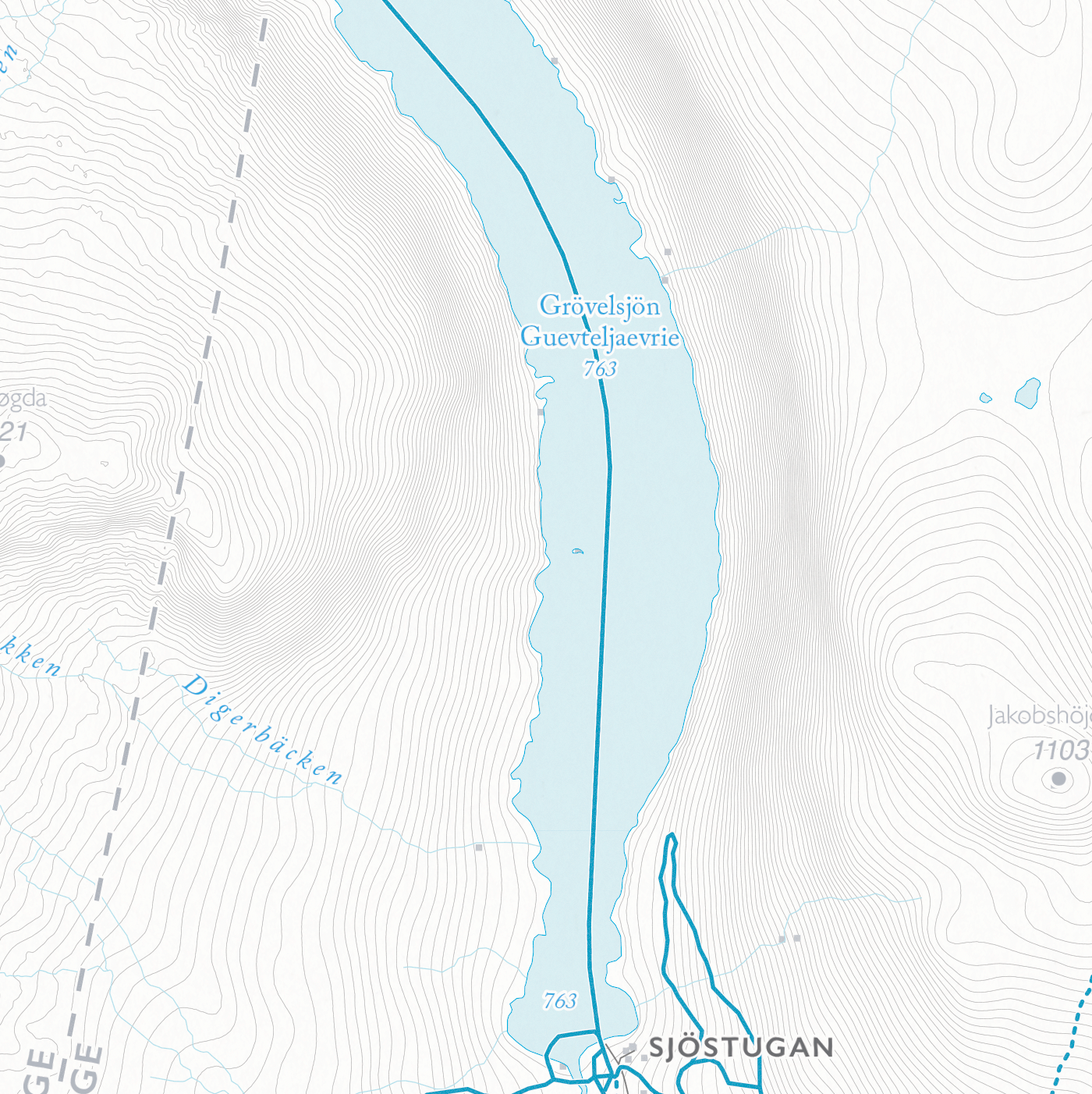 Skidkarta Grövelsjön