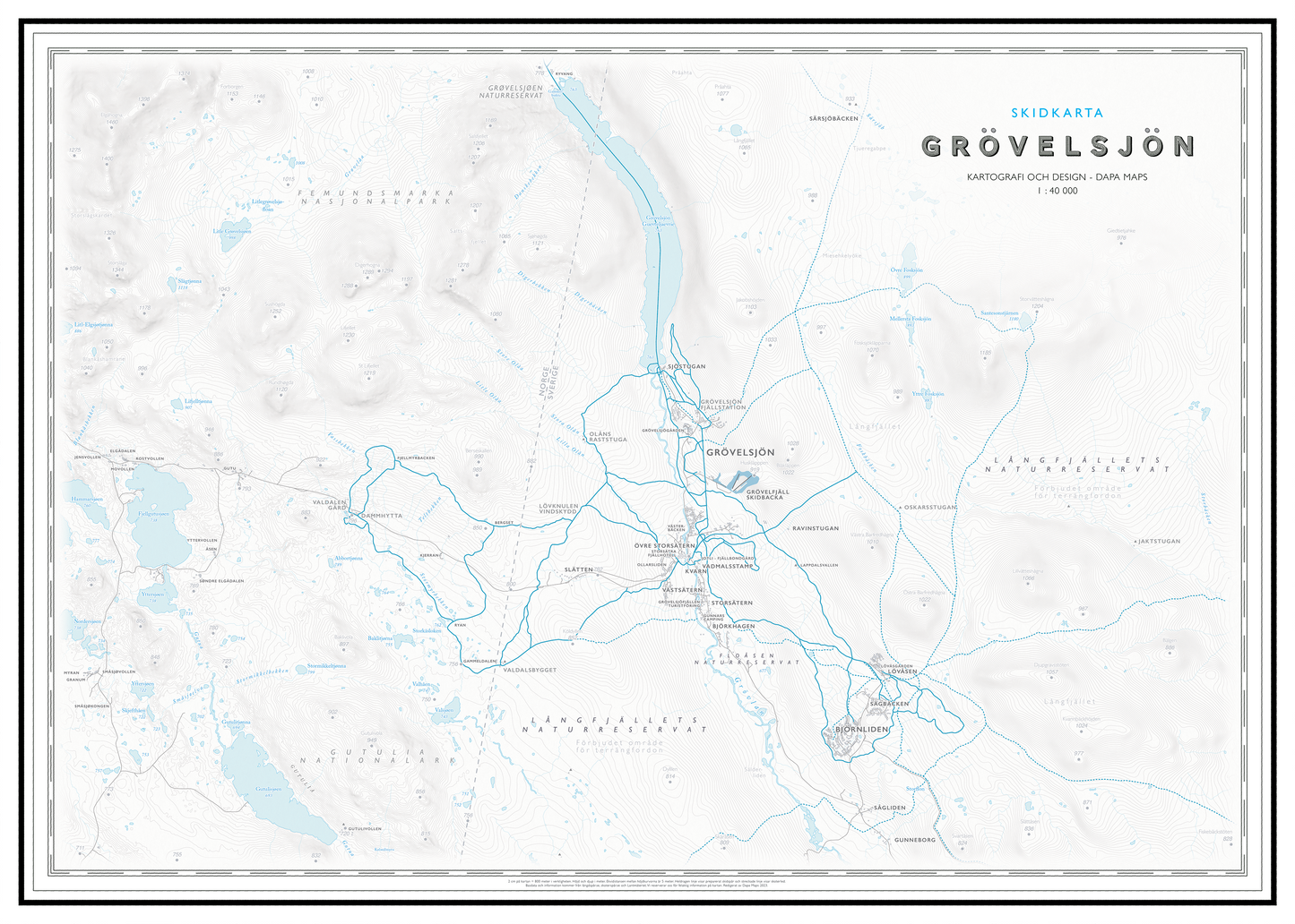Skidkarta Grövelsjön