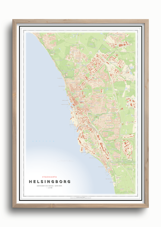 Stadskarta Helsingborg