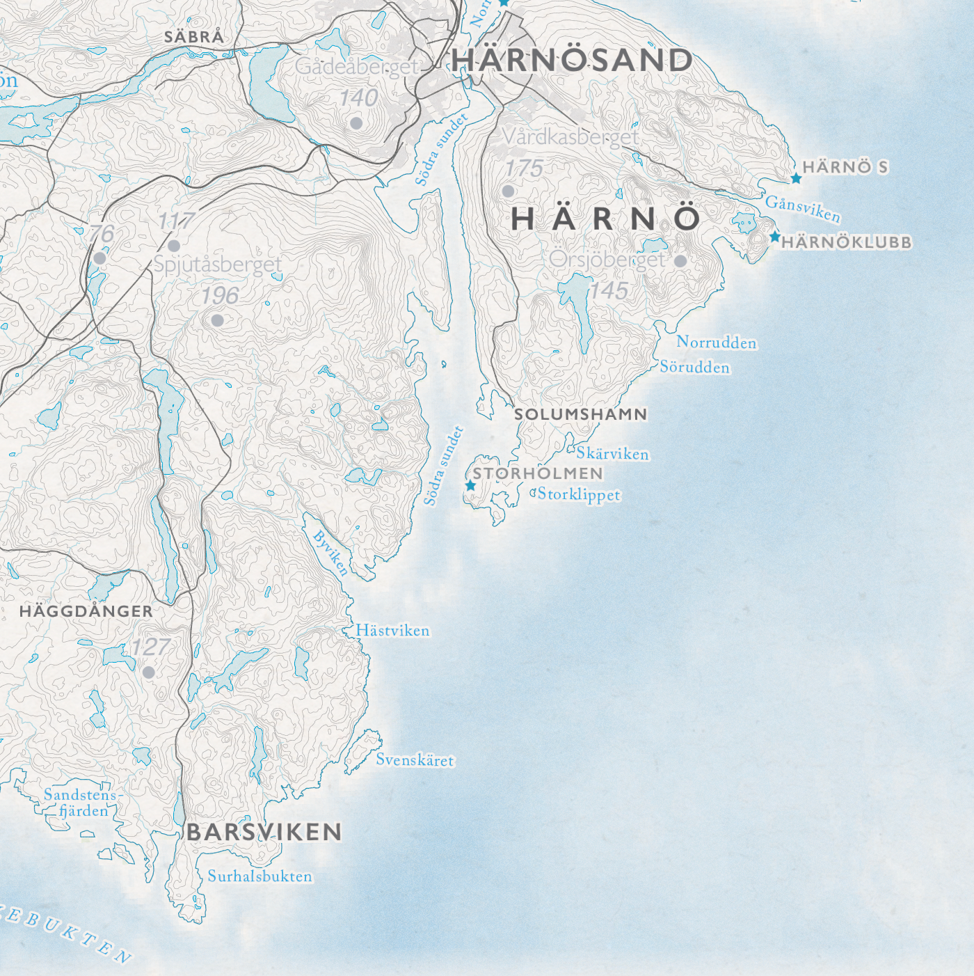 Kustkarta Höga Kusten