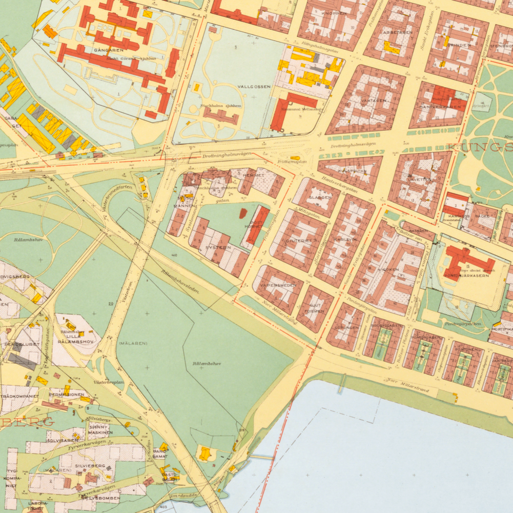 Kungsholmen (1938-1940 års karta över Stockholm)