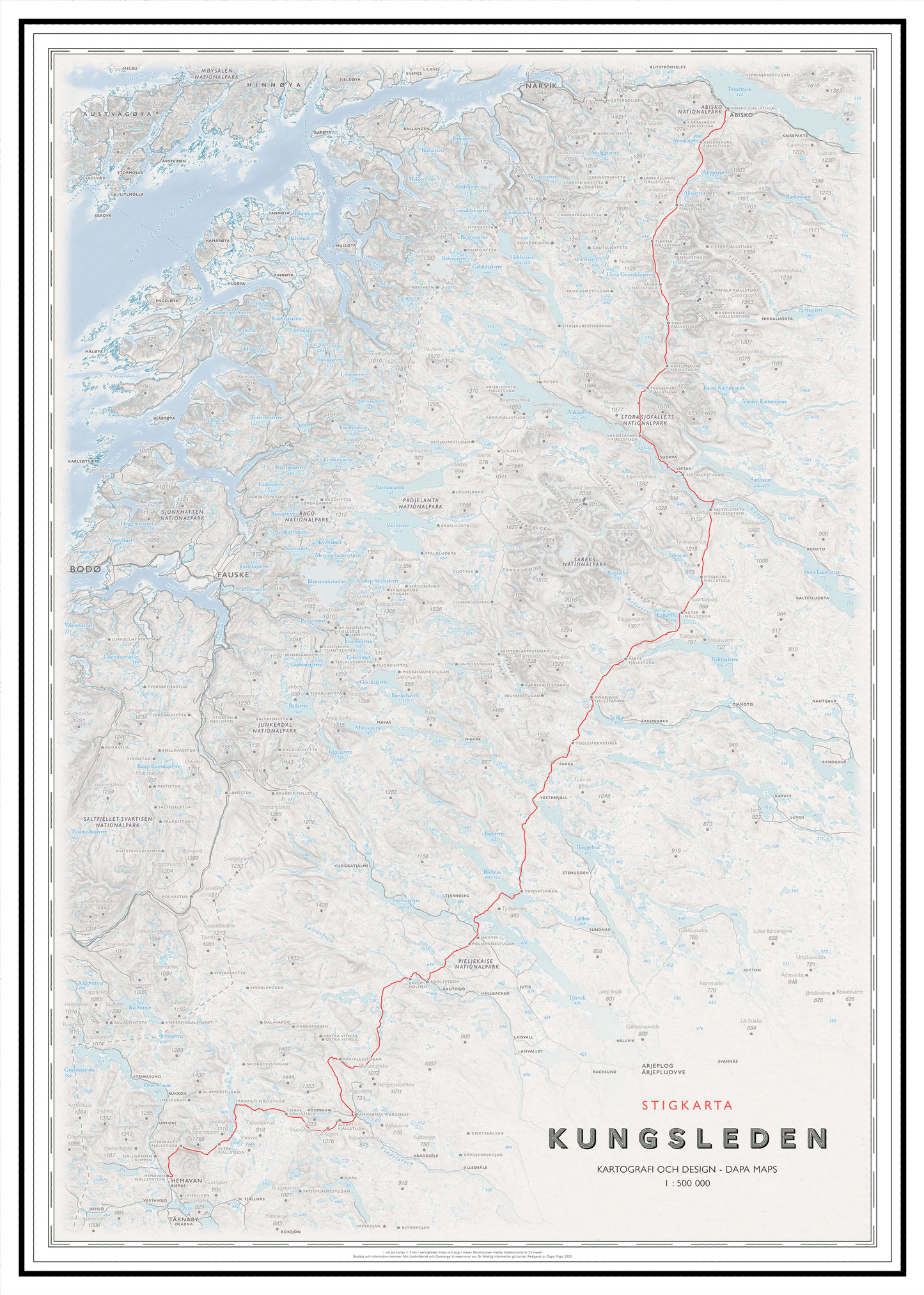 Stigkarta Kungsleden
