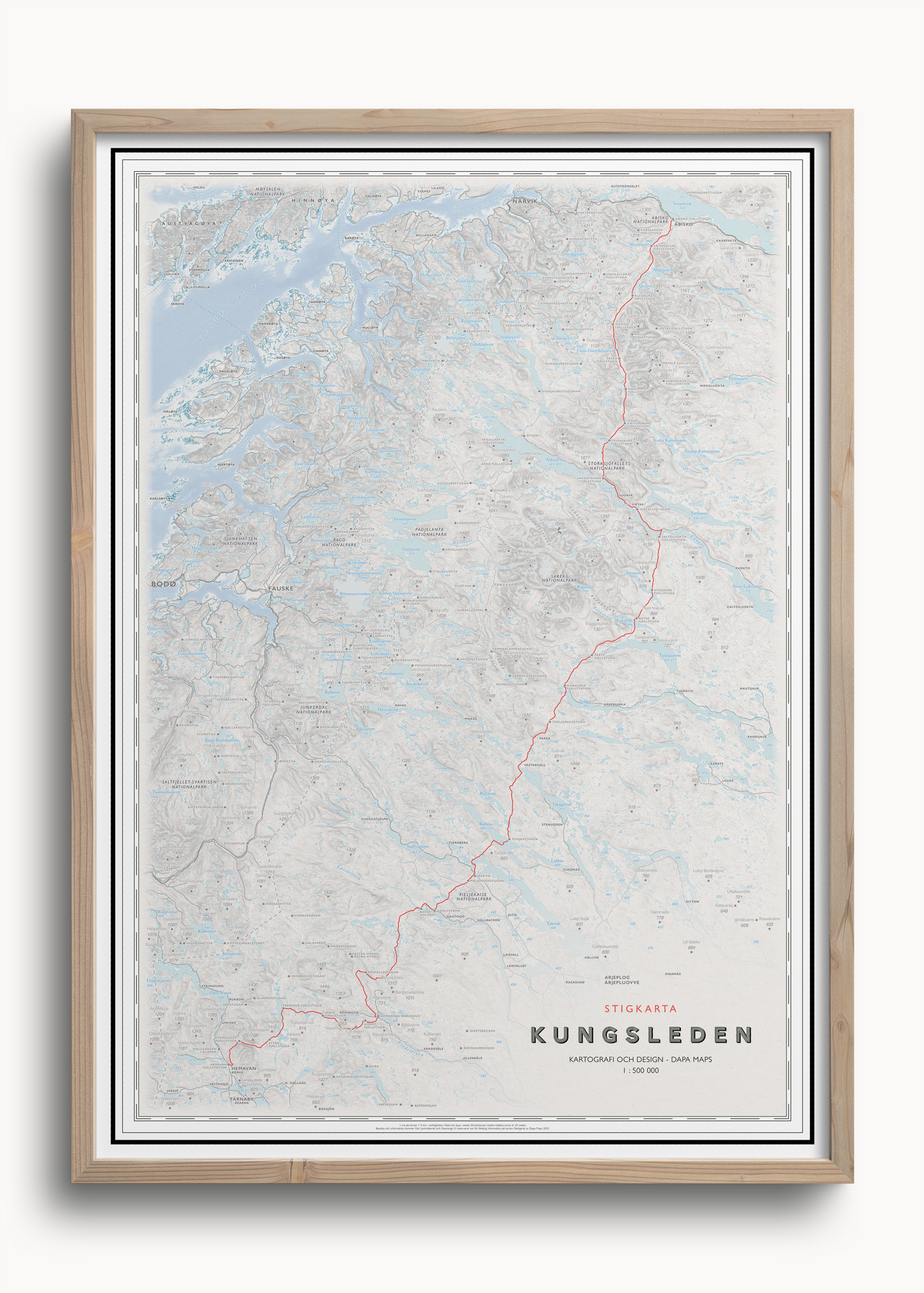 Stigkarta Kungsleden