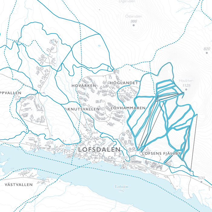 Skidkarta Lofsdalen