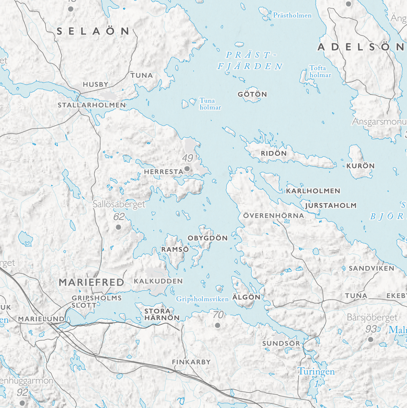 Sjökarta Mälaren