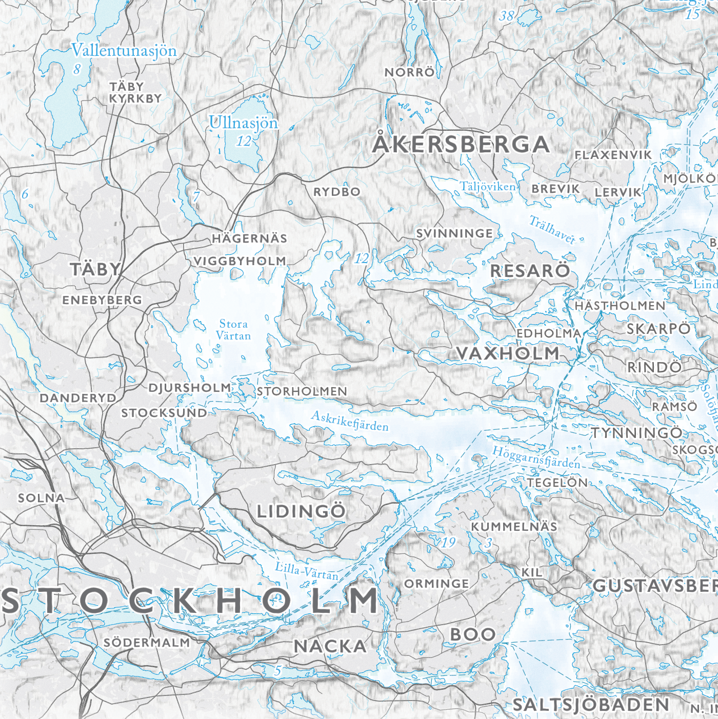 Skärgårdskarta Roslagen