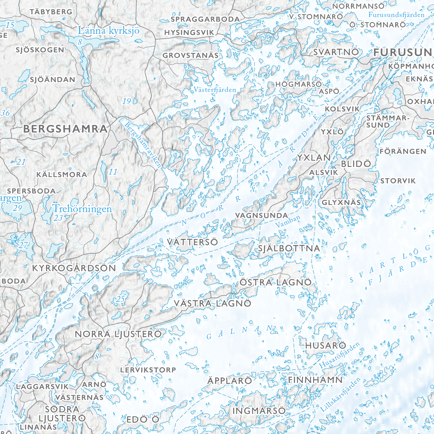 Skärgårdskarta Roslagen
