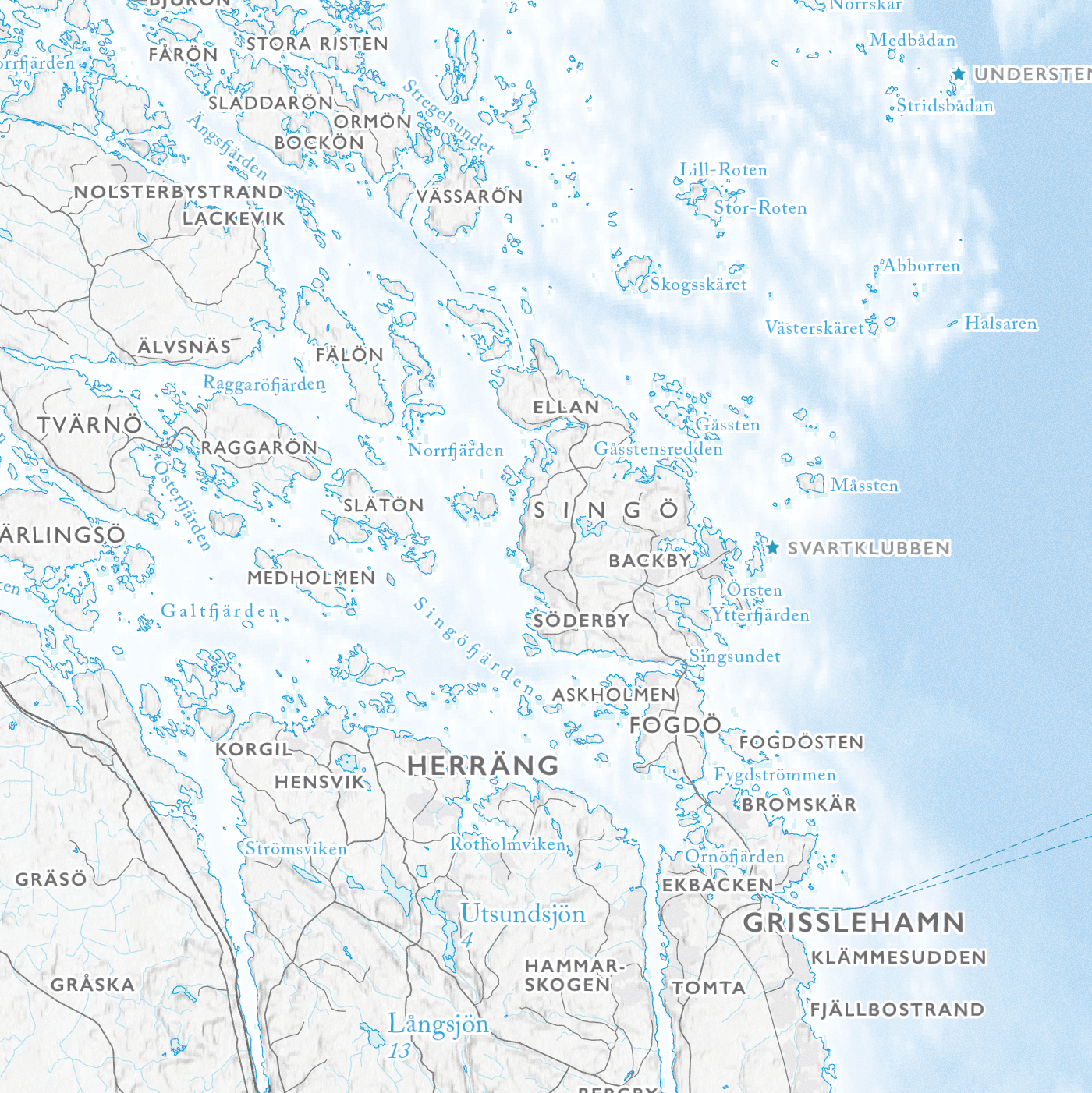 Skärgårdskarta Roslagen