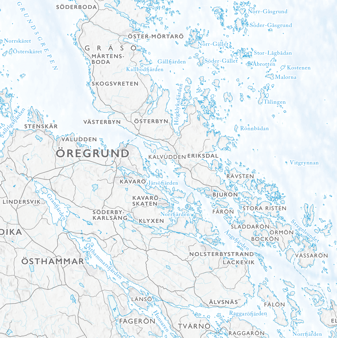 Skärgårdskarta Roslagen