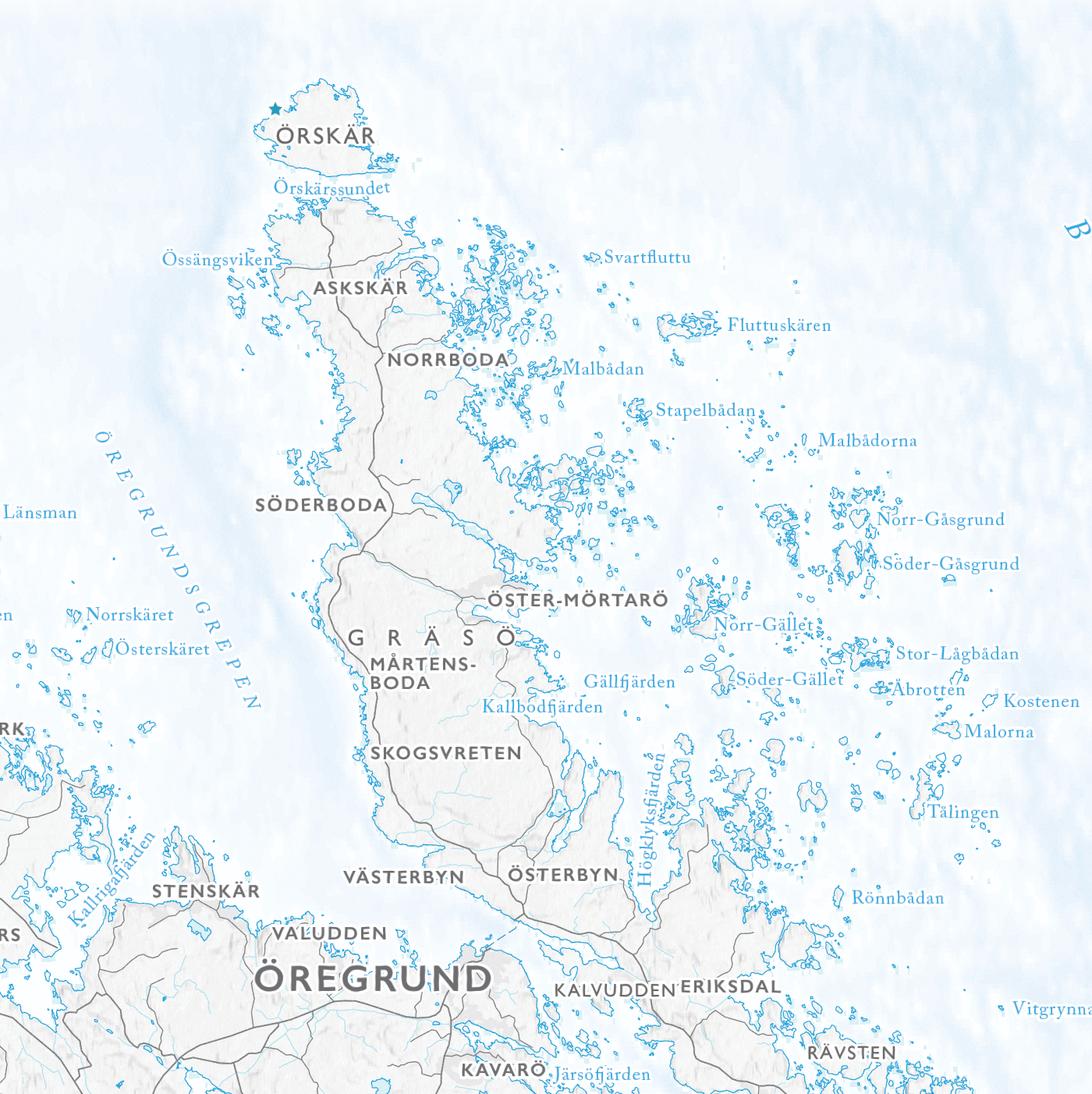 Skärgårdskarta Roslagen