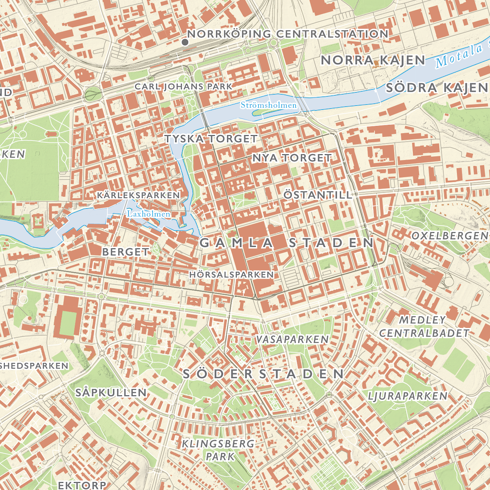 Stadskarta Norrköping