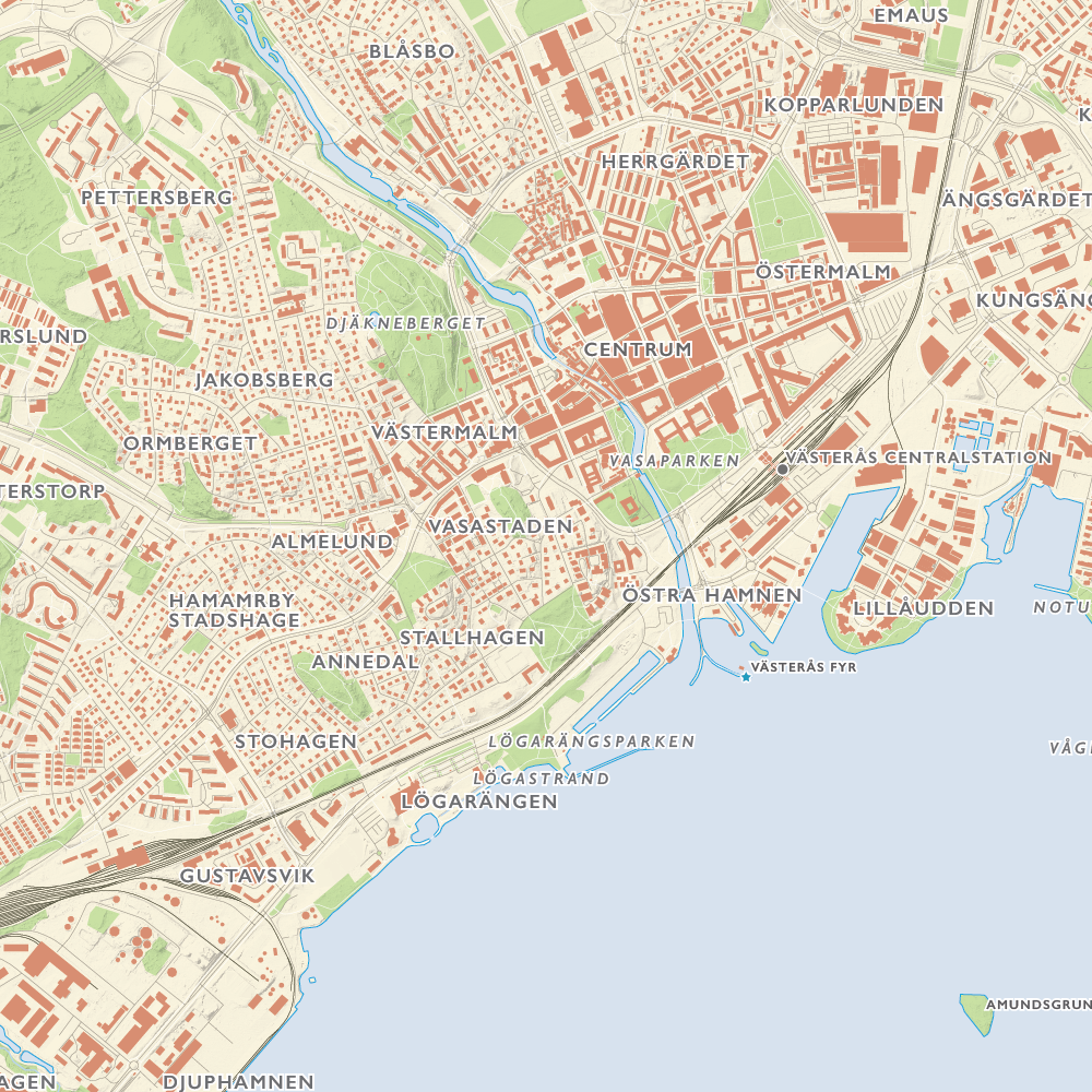 Stadskarta Västerås