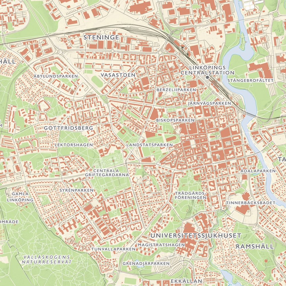 Stadskarta Linköping