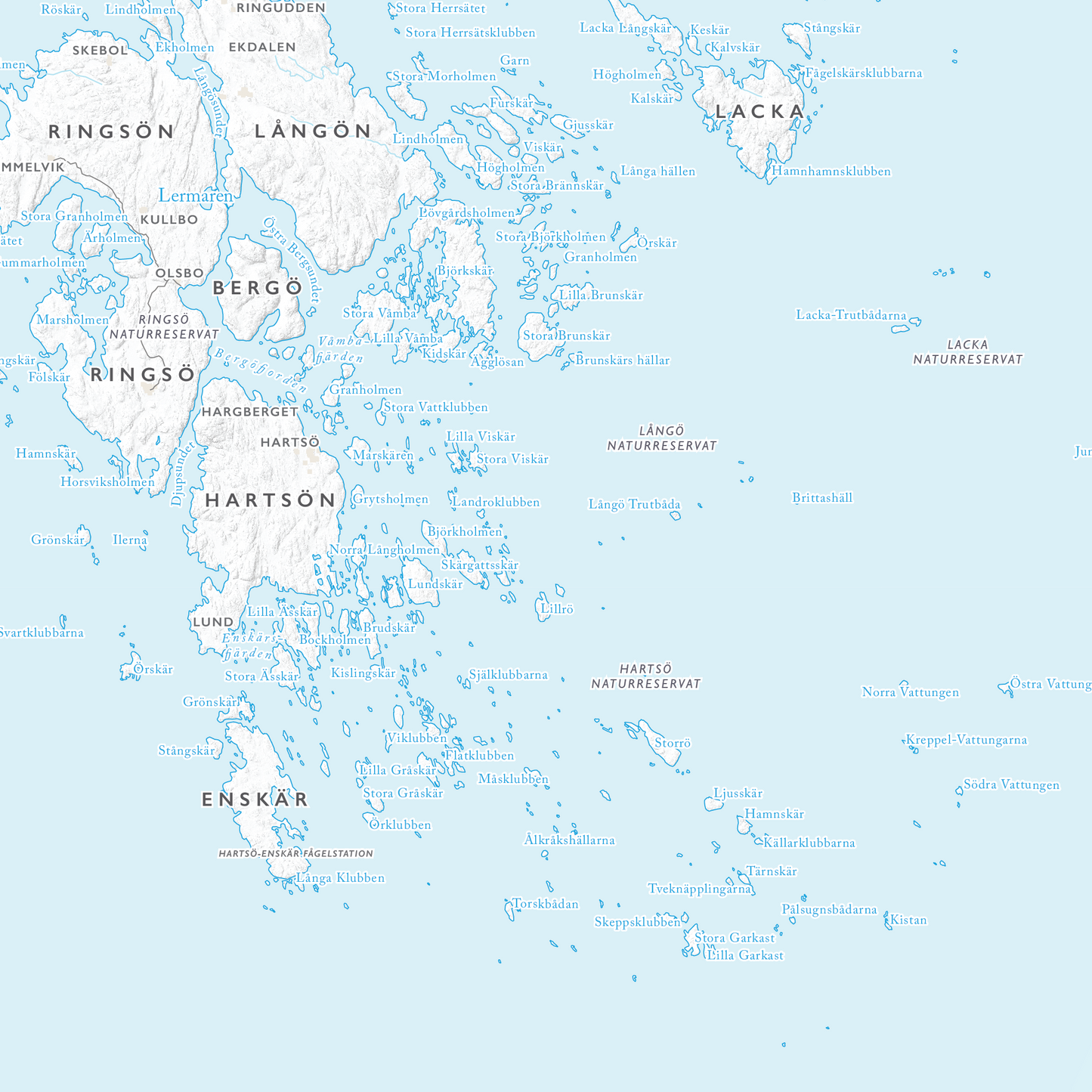 Skärgårdskarta Norra Sörmland