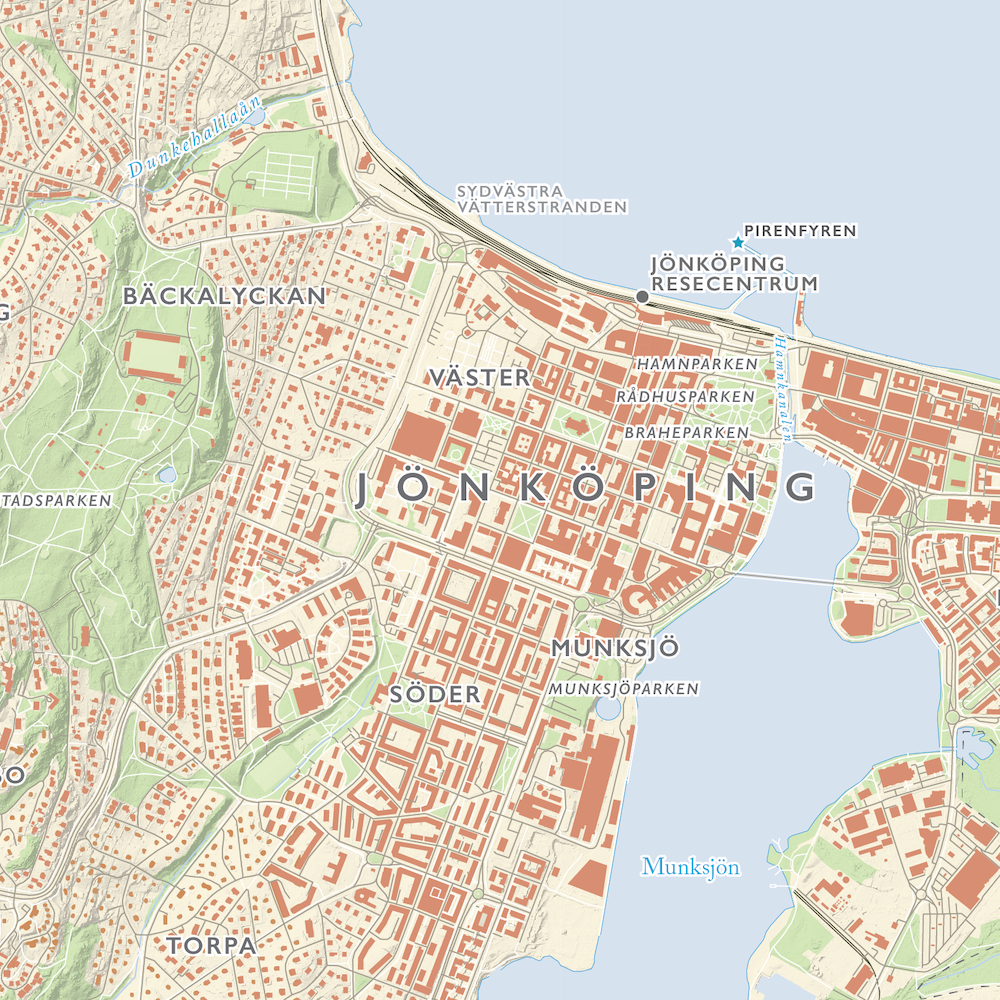 Stadskarta Jönköping