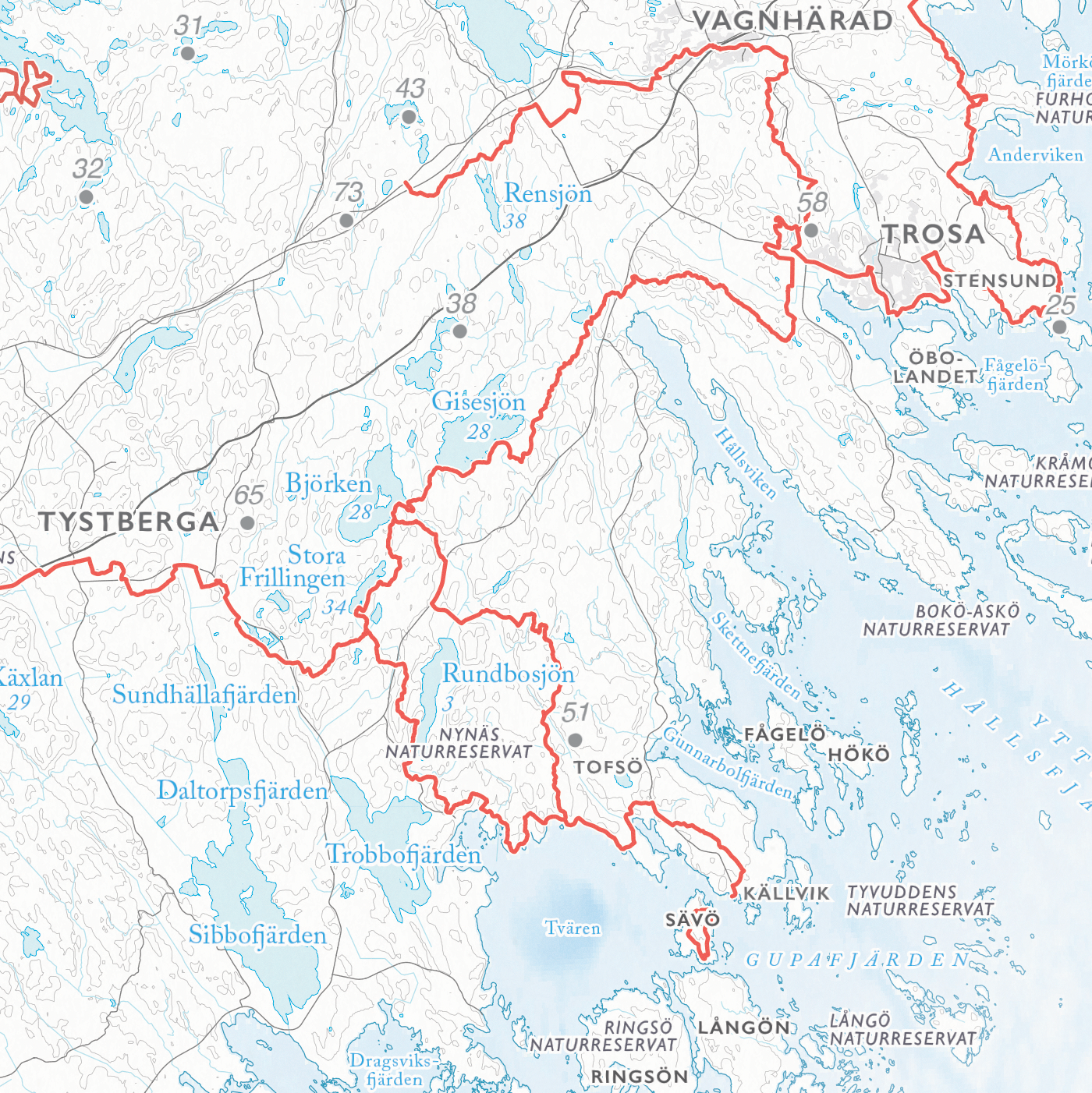 Stigkarta Sörmlandsleden