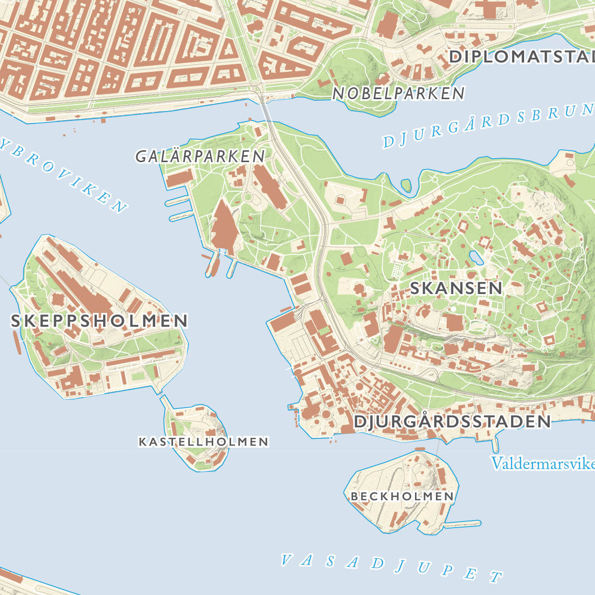 Stadskarta Stockholm