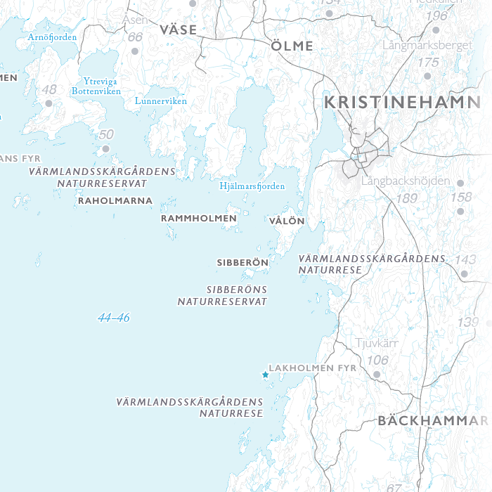 Sjökarta Vänern