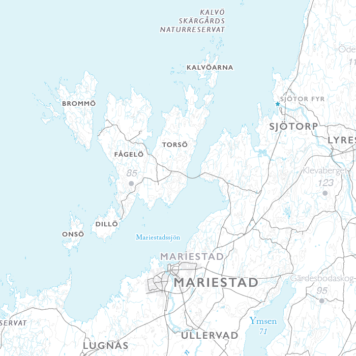 Sjökarta Vänern
