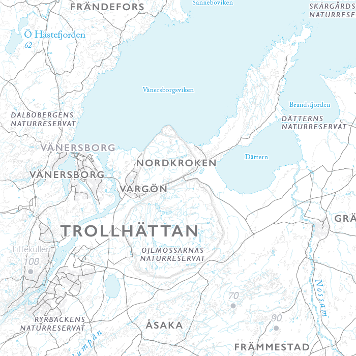 Sjökarta Vänern