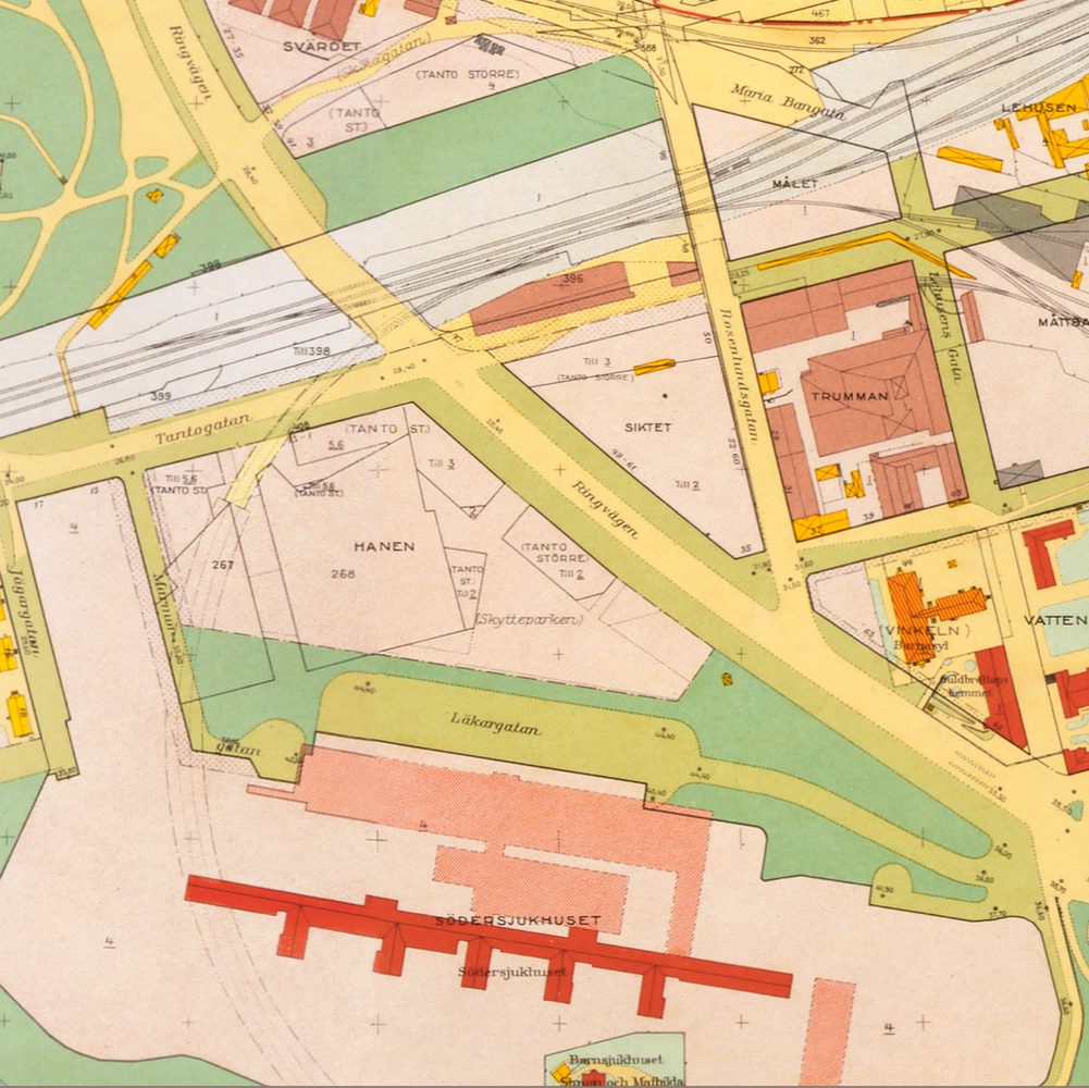 Västra Södermalm (1938-1940 års karta över Stockholm)
