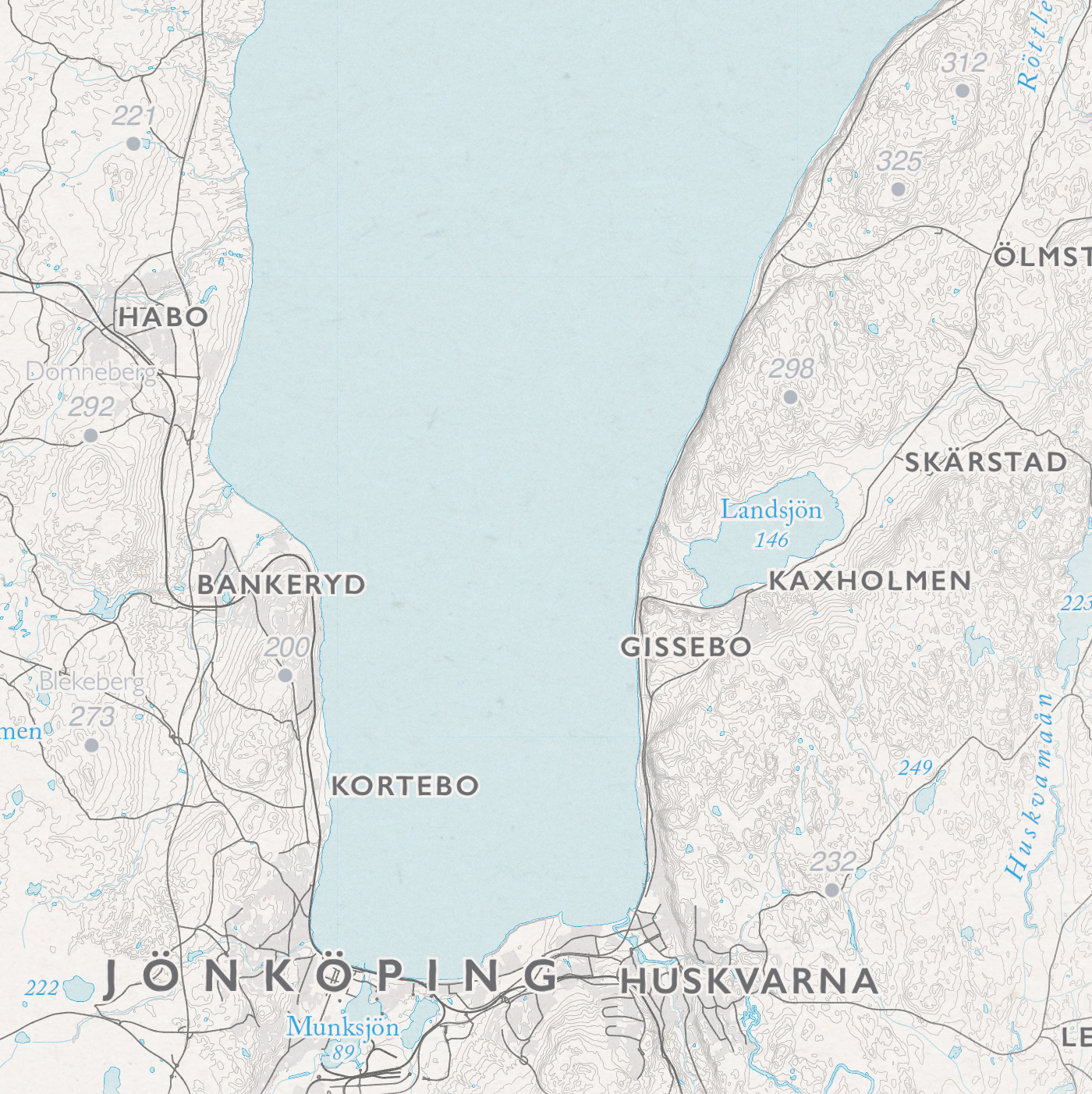 Sjökarta Vättern
