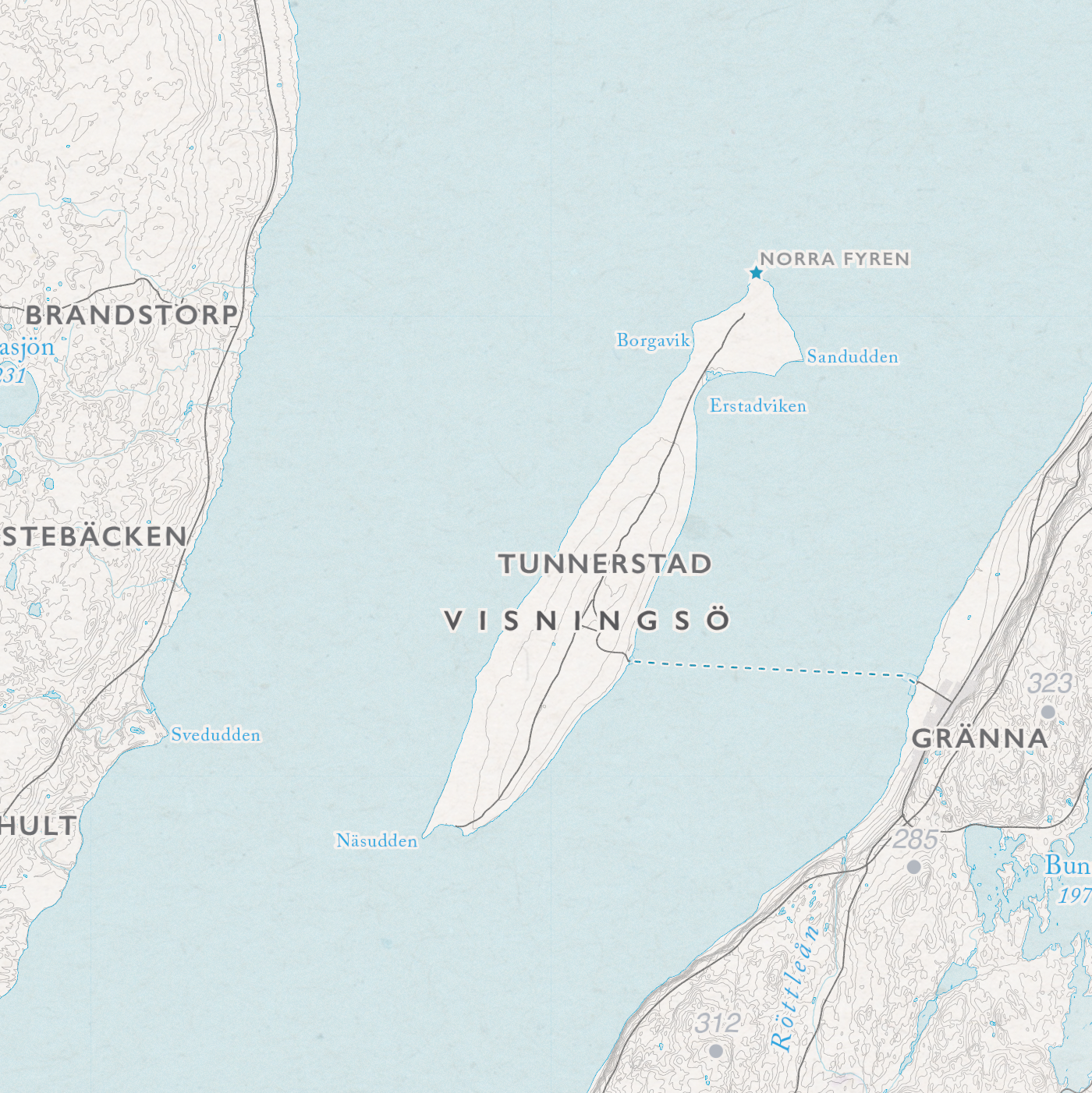 Sjökarta Vättern