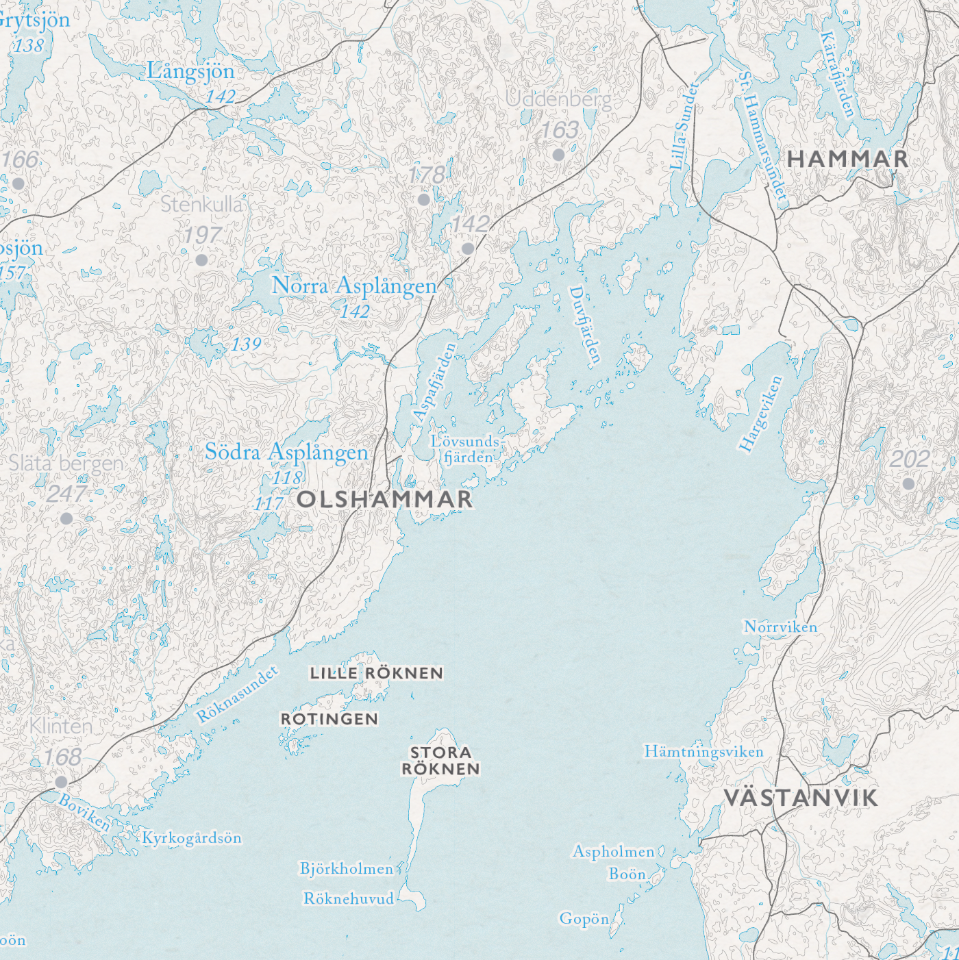 Sjökarta Vättern