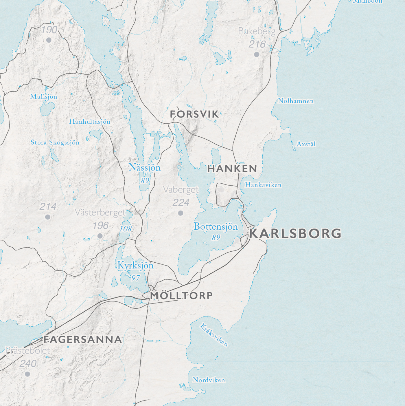 Sjökarta Vättern