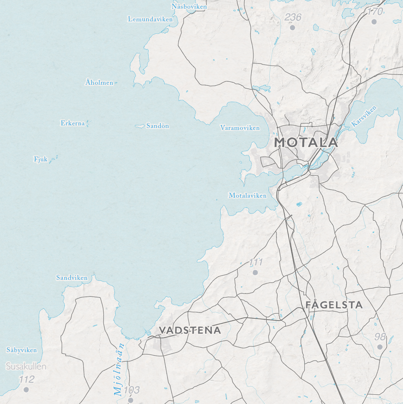 Sjökarta Vättern