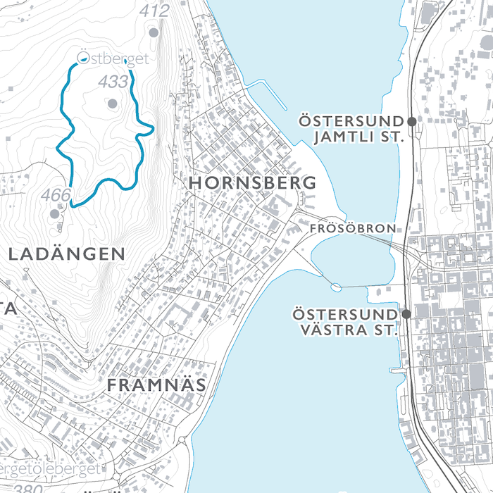 Skidkarta Östersund