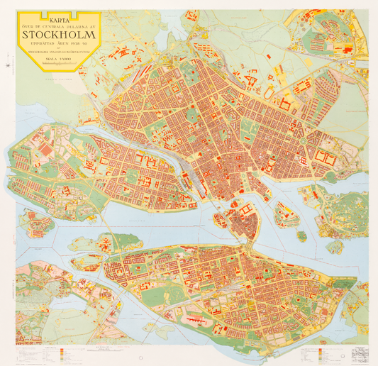 Digital restaurering av kartan "Stockholm 1938-1940"