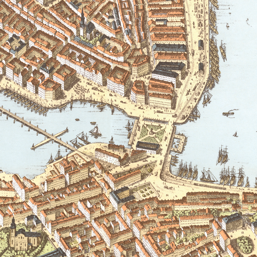 Vårt arbete med att restaurera Henrich Neuhaus Panorama över Stockholm