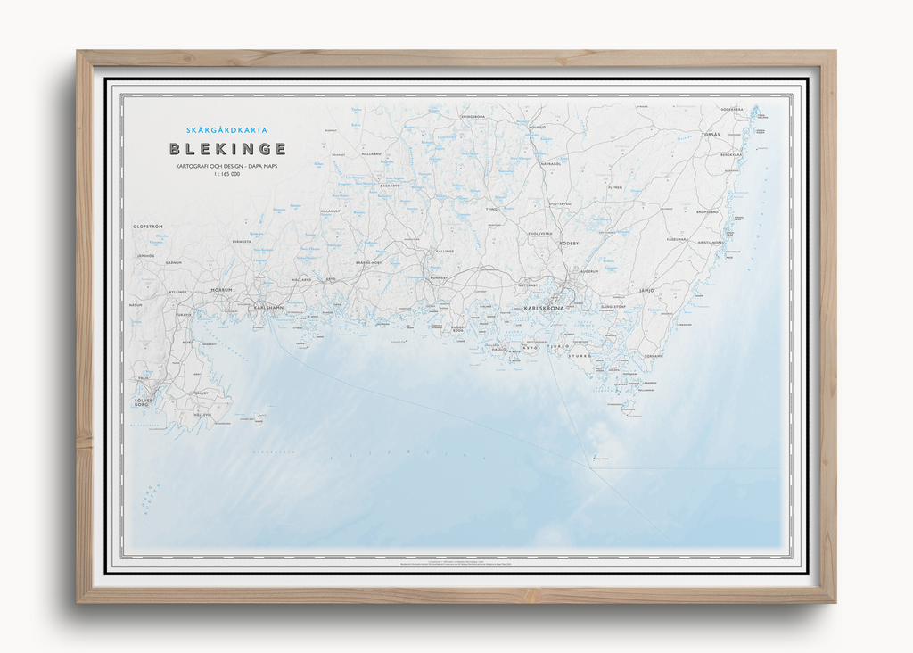 Skärgårdskarta Blekinge