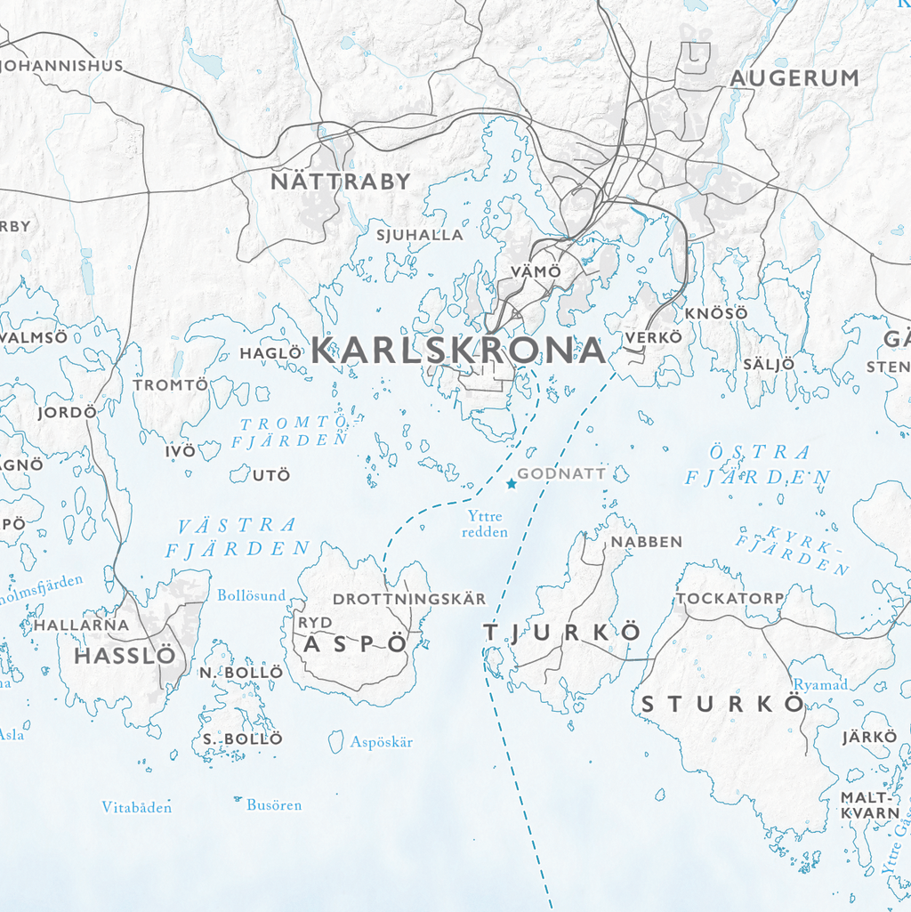 Skärgårdskarta Blekinge