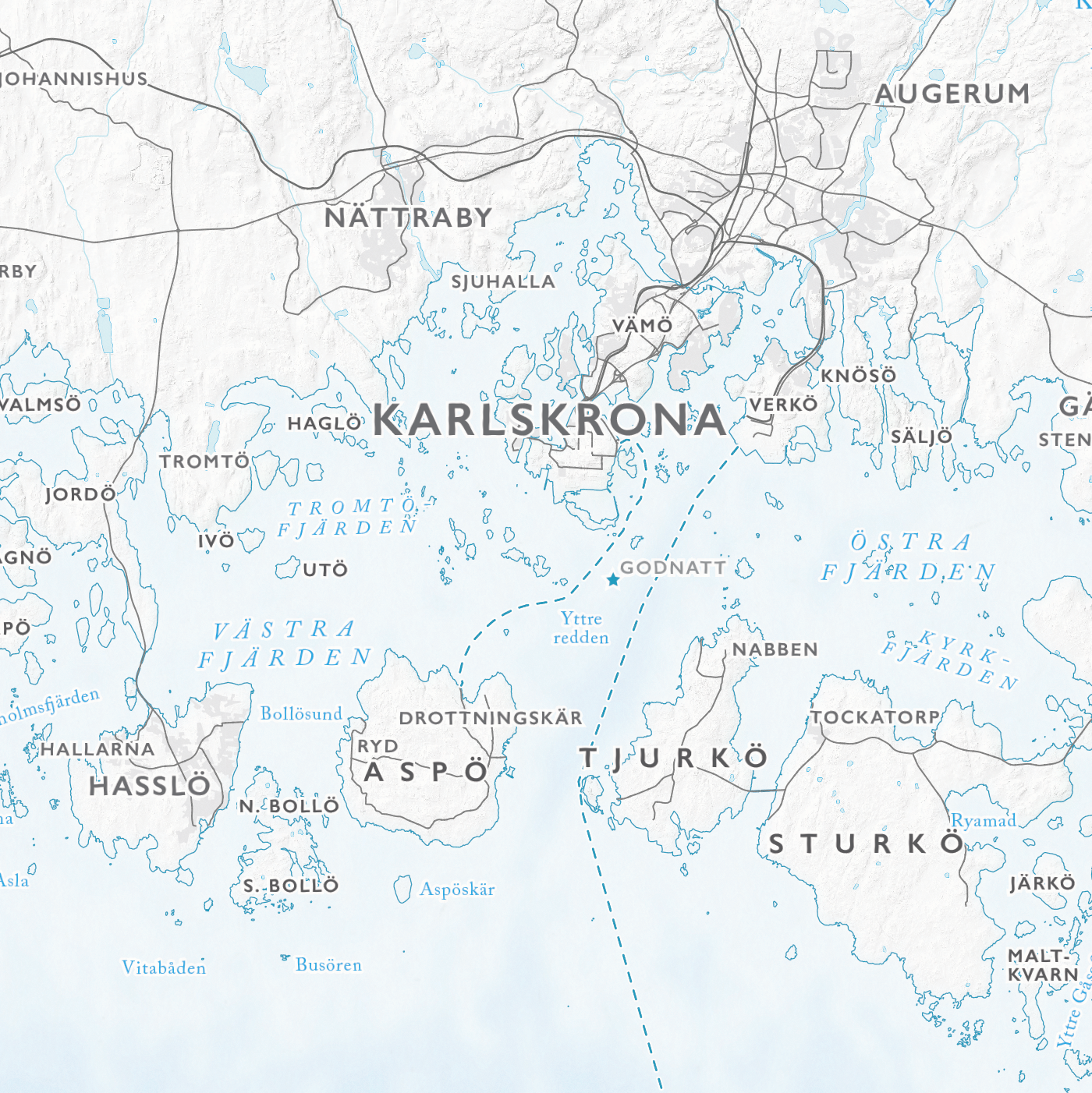 Skärgårdskarta Blekinge