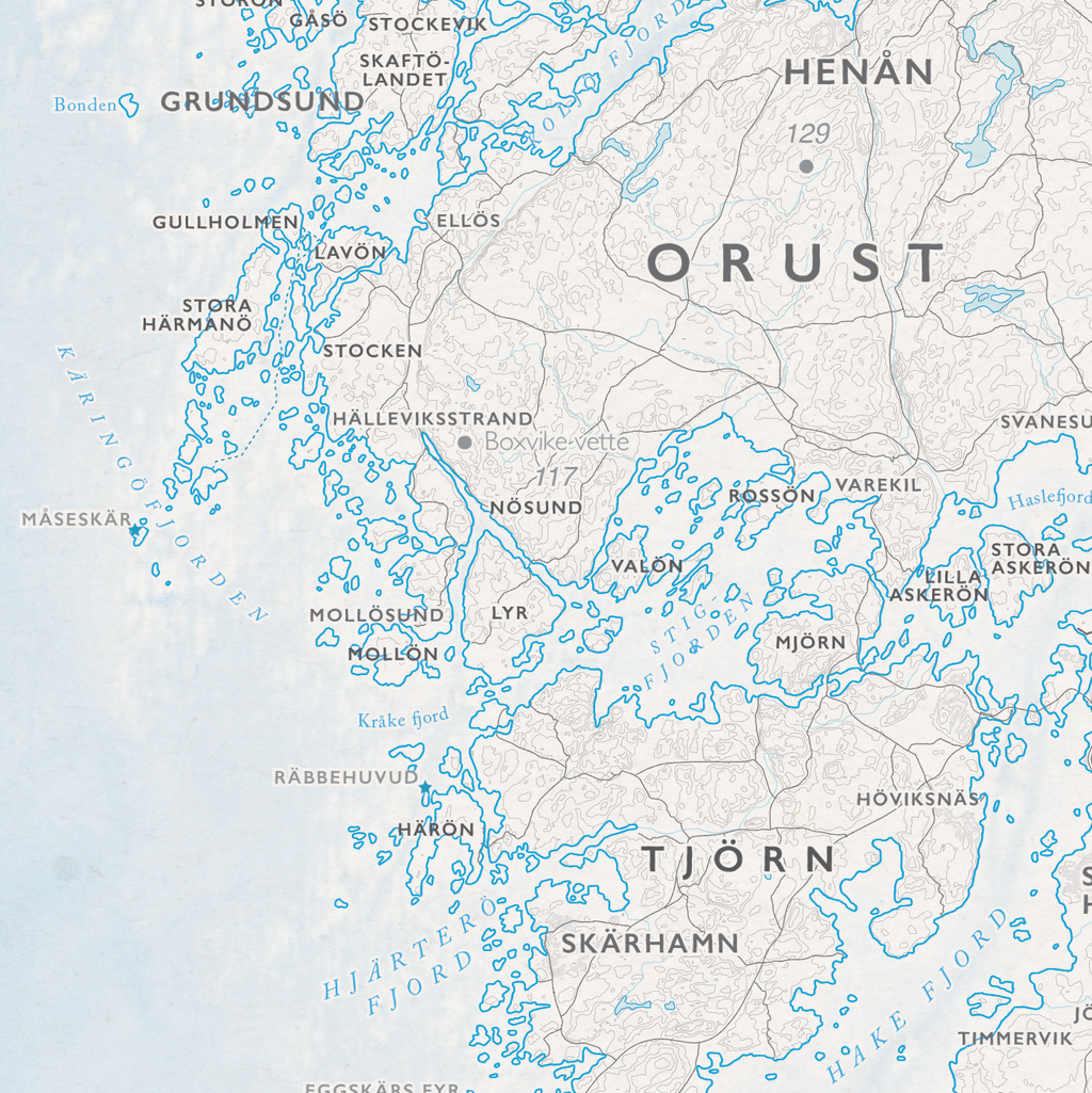 Kustkarta Bohuslän