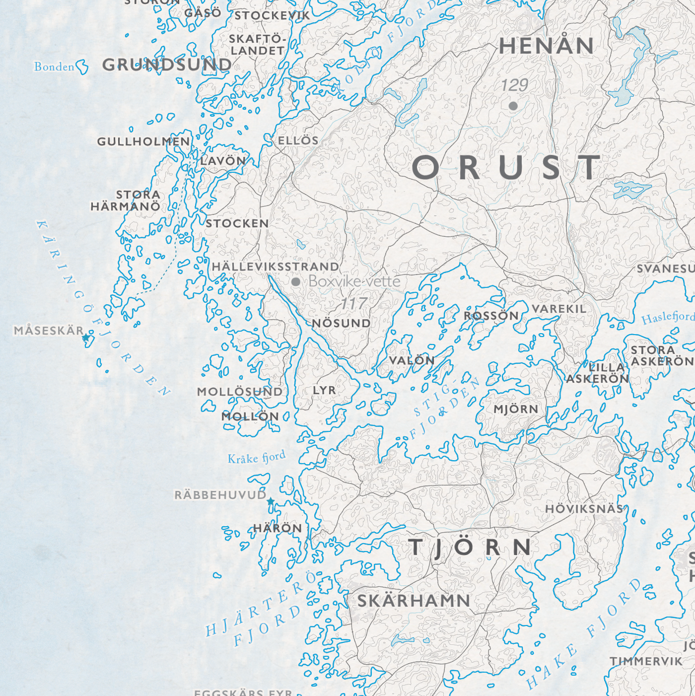 Kustkarta Bohuslän