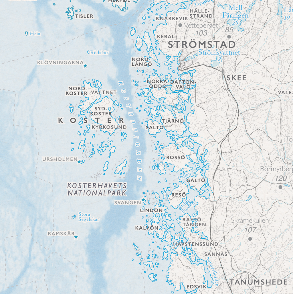 Kustkarta Bohuslän