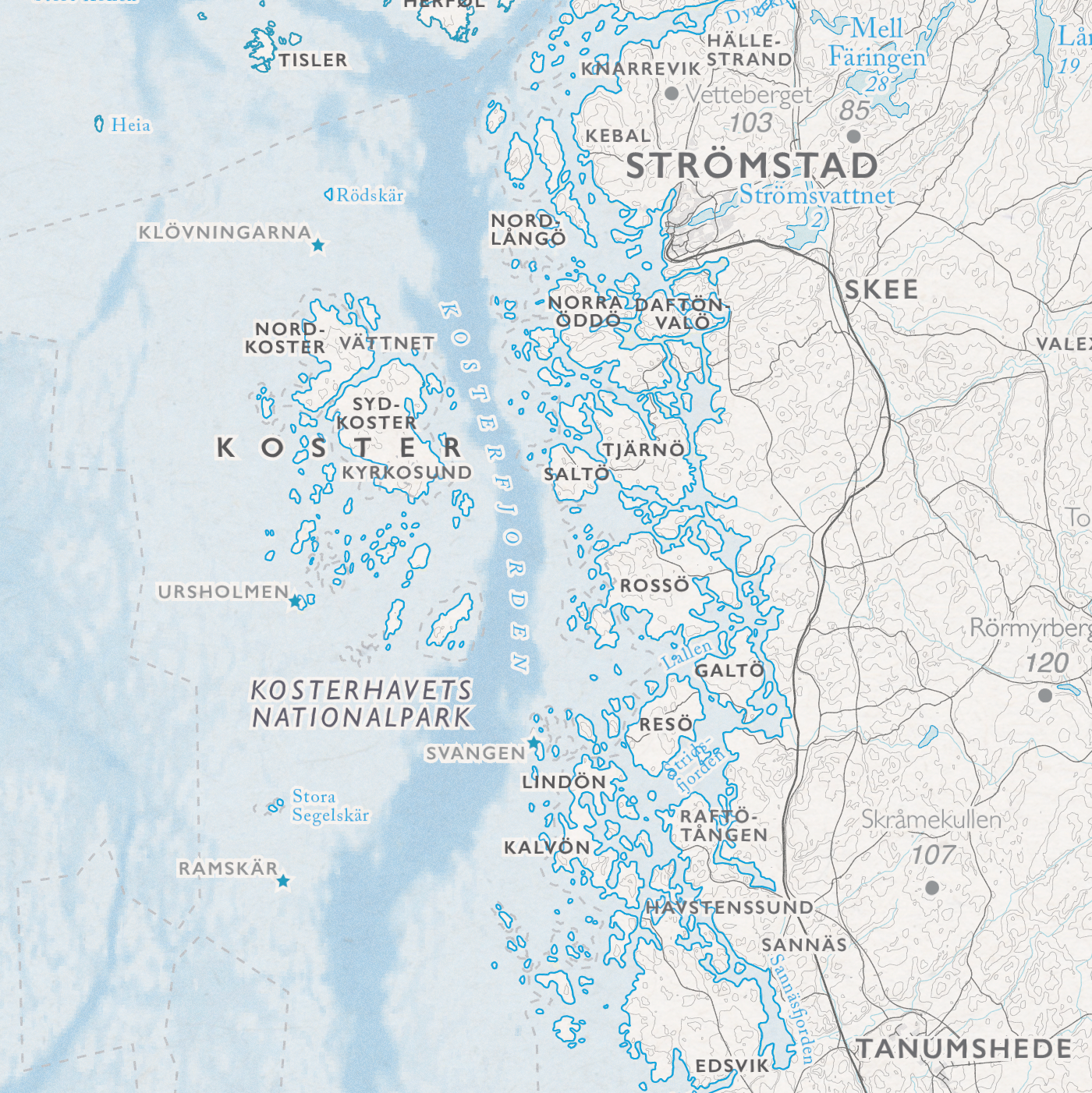 Kustkarta Bohuslän