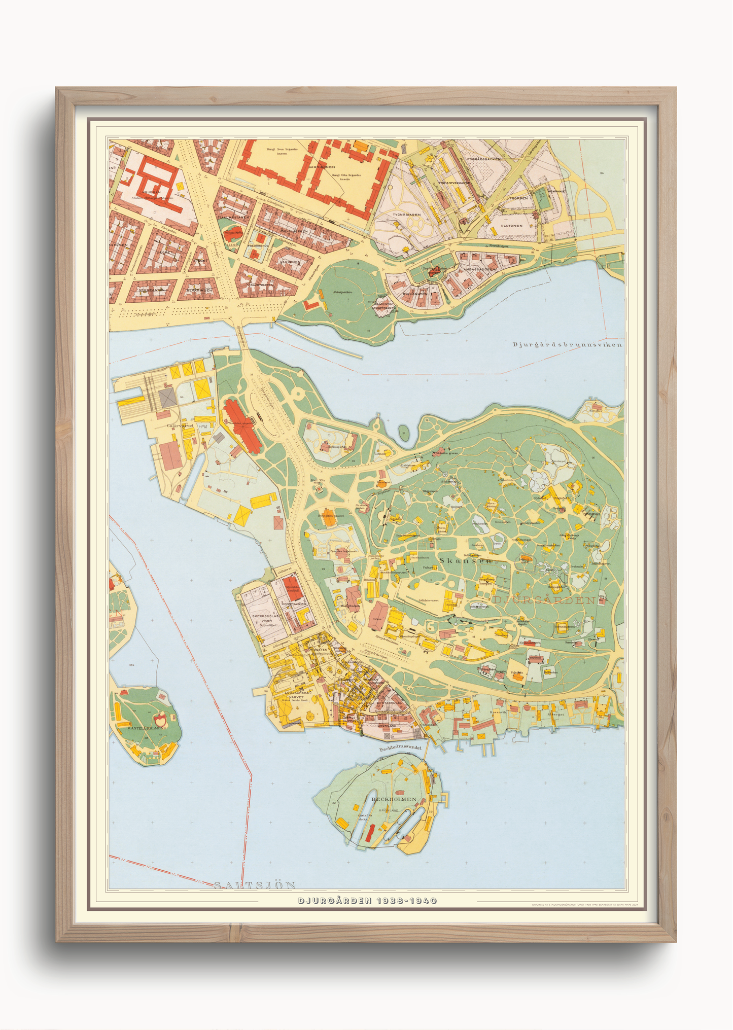 Djurgården (1938-1940 års karta över Stockholm)